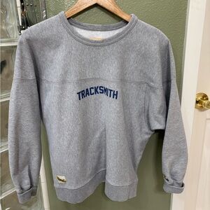 Tracksmith Heather Gray Crewneck Sweater